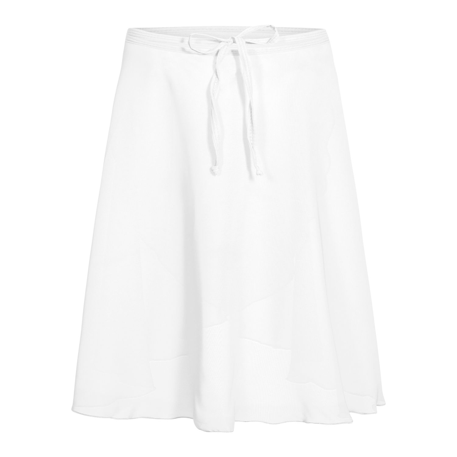 CHIFFON WRAP SKIRT | WHITE