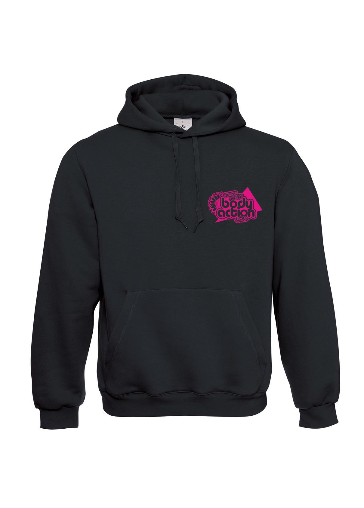 BODY ACTION GOES | HOODIE BLCK/FCS