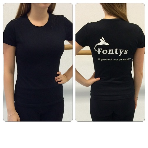 FONTYS BASIS T-SHIRT RONDE HALS