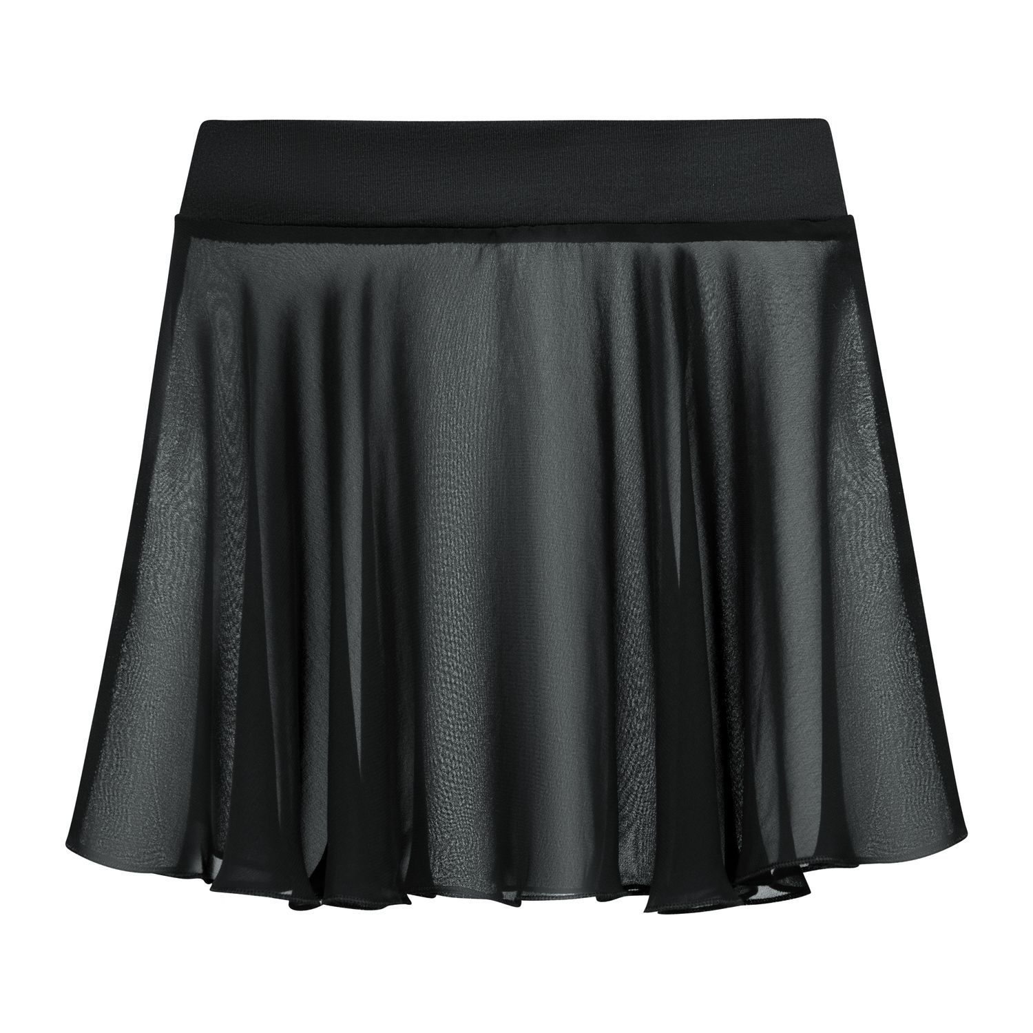 CHIFFON SKIRT BLACK | RUMPF