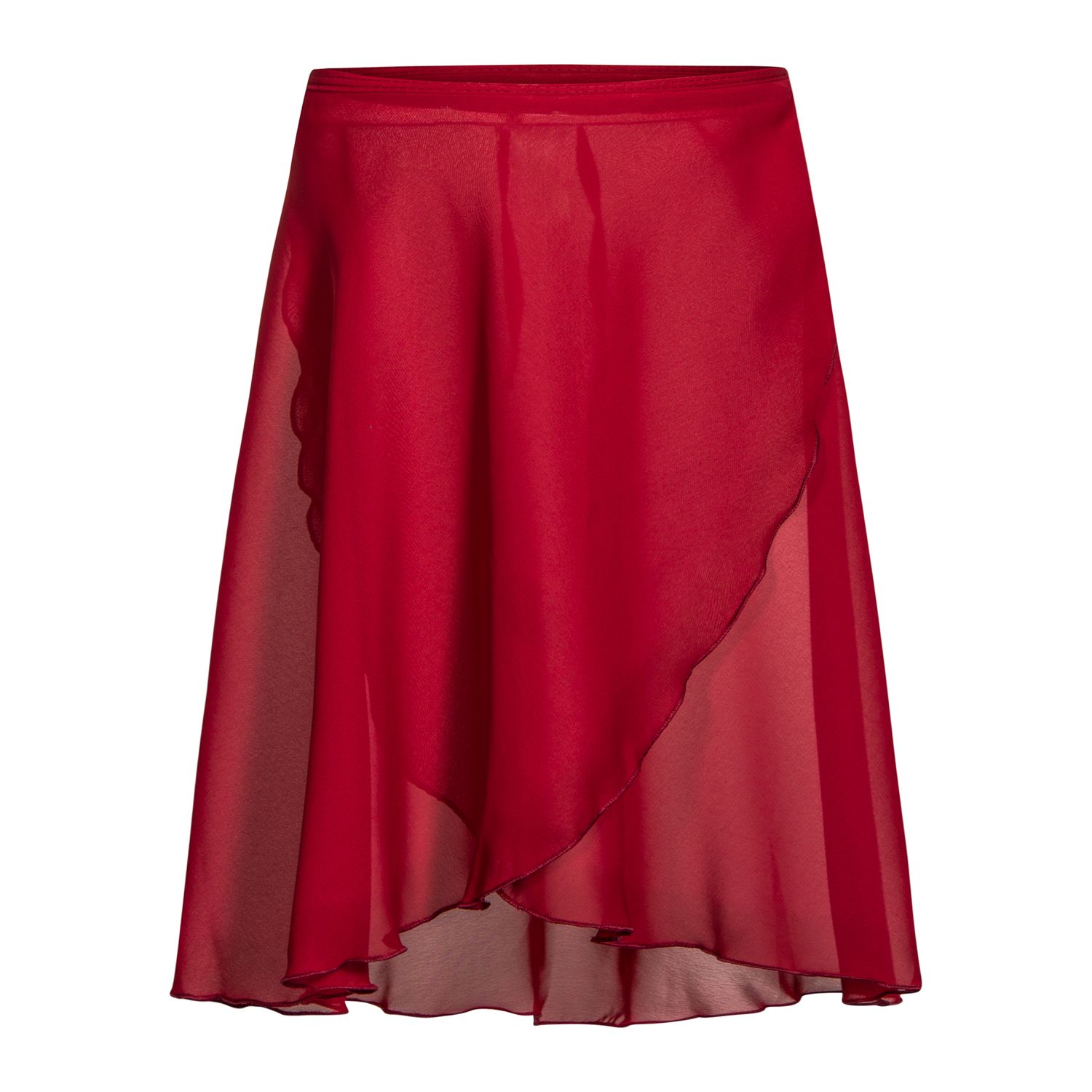 CHIFFON WRAP SKIRT | BORDEAUX